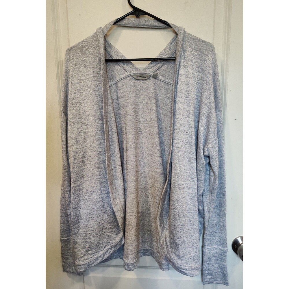 Women's Athleta Open Front Cardigan Heather Gray Small